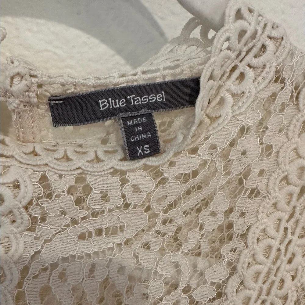 Elegant Cream Lace Top - Picture 3 of 3